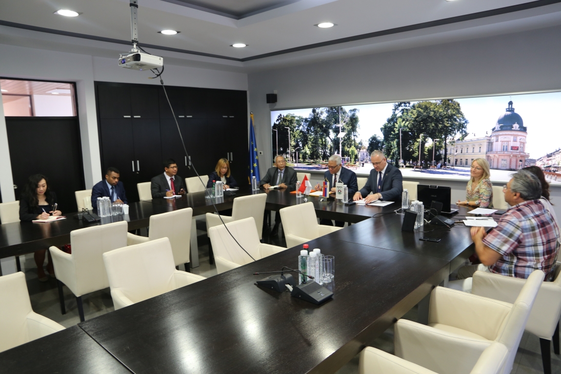 Meetings in Sremska Mitrovica in Serbia